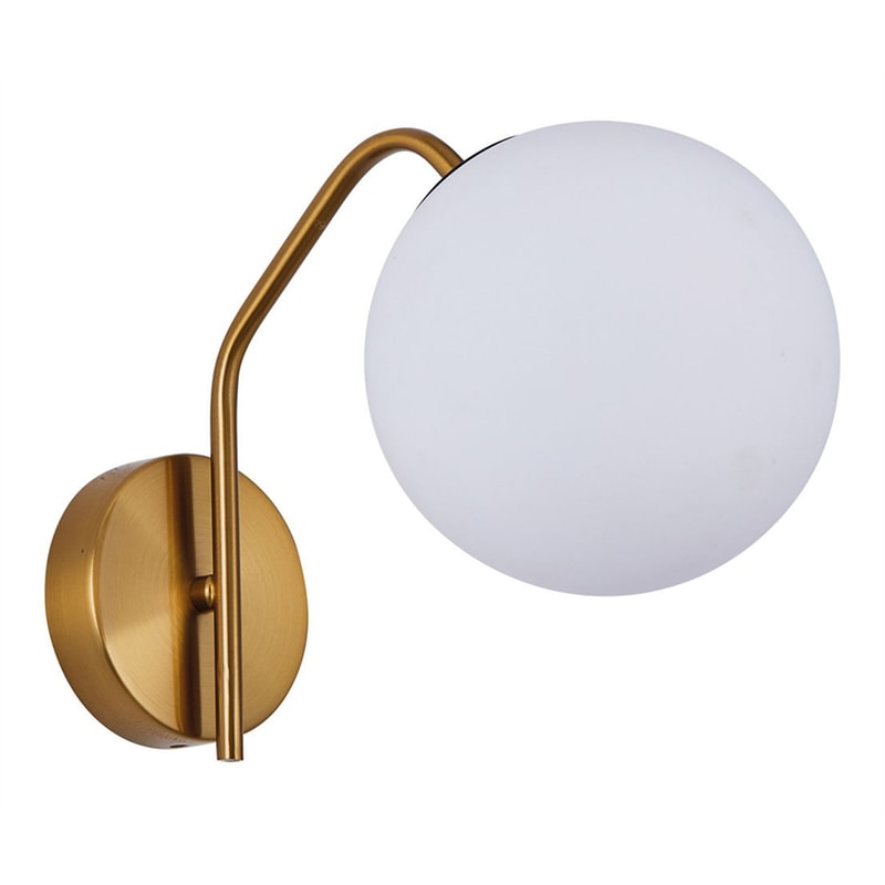 Απλίκα Τοίχου Homelighting Μεταλλική 25x15x15 cm - Χρυσή