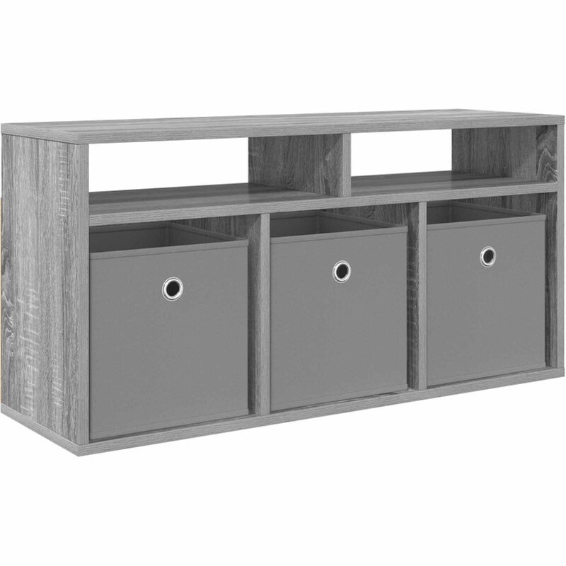 Έπιπλο Τηλεόρασης VidaXL με Συρτάρι 87 x 27,5 x 43 cm - Γκρι Sonoma