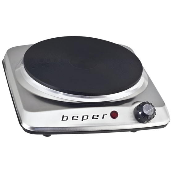 Επιτραπέζια Εστία Εμαγιέ BEPER 90.820 1500 W Ασημί image 0