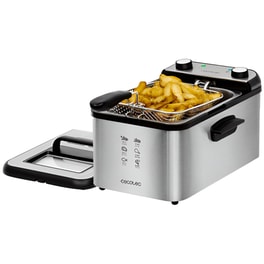 CECOTEC CleanFry Infinity 3000 CEC-03071 με Αποσπώμενο Κάδο 2400 W 3 L Ασημί Φριτέζα Λαδιού