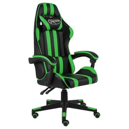 Καρέκλα Gaming Racing VidaXL Συνθετικό Δέρμα - Πράσινη/Μαύρη