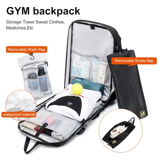 Τσάντα Laptop Arctic Hunter B00391 15.6" Αδιάβροχη - Μαύρο image 1