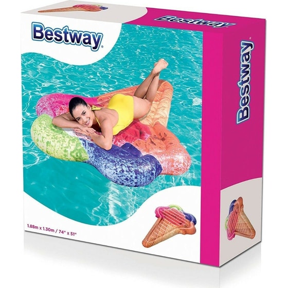 Στρώμα Θαλάσσης Bestway Παγωτό 188 cm - Πολύχρωμο image 3
