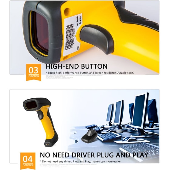 NETUM 3-in-1 Scanner Χειρός Bluetooth CCD Βιομηχανικό Ανάγνωση 1D Barcodes image 3