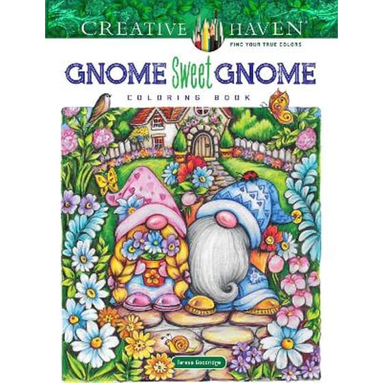 Creative Haven Gnome Sweet Gnome Coloring Book image 0