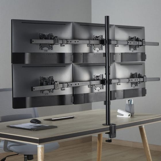 Βάση στήριξης οθόνης με βραχίονα SBOX LCD-352/6-2 17" - 32" - Μαύρο image 4