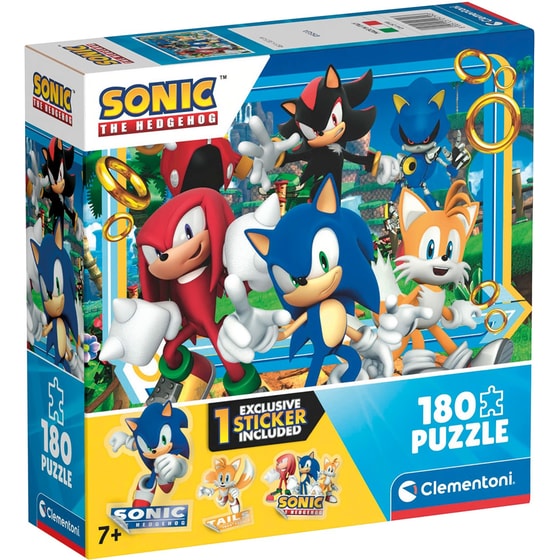 Παιδικό Παζλ Clementoni Supercolor Sonic (180 Κομμάτια) image 0