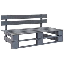 Παγκάκι Κήπου VidaXL από Ξύλο Πεύκου 110x65x55 cm - Γκρι