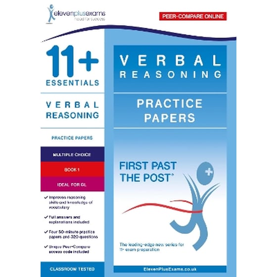 11+ Essentials Verbal Reasoning Practice Papers Book 1 image 0