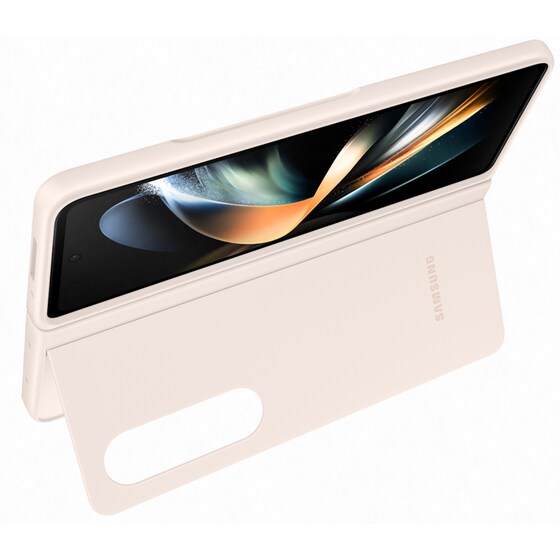 Θήκη Σιλικόνης Samsung Galaxy Z Fold 4 Slim Cover - Μπεζ image 6