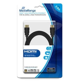 Καλώδιο Mediarange Hdmi/hdmi High Speed Connection With Ethernet 3.0m Black (mrcs157)