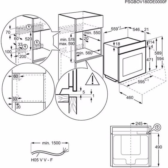 AEG IKE64450XB & BSK999330M 70 Lt Inox Eντοιχιζόμενο Σετ Φούρνος και Εστία image 8