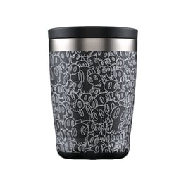 Κούπα Θερμός Chilly's Artist Series Osseous Horde από Ανοξείδωτο Ατσάλι 340 ml - Μαύρο/Λευκό