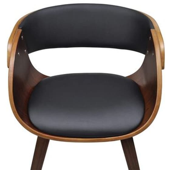 Καρέκλες Τραπεζαρίας Vidaxl από Λυγισμένο Ξύλο/Συνθετικό Δέρμα 4 Τμχ - Καφέ image 3