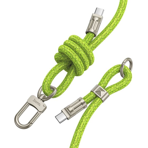 Καλώδιο Φόρτισης Hoco USB-C σε USB-C 1.8m - Green image 0