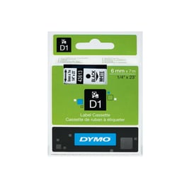 Κασέτα Ετικετογράφου Dymo - Λευκή - 6mm x 7m