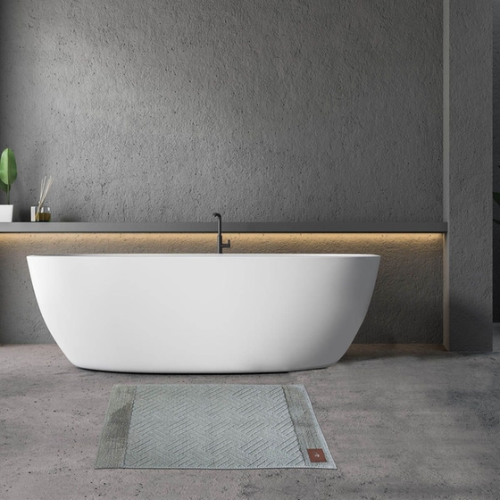 Πατάκι Μπάνιου Greenwich Polo Club 2587 Ορθογώνιο Βαμβακερό 50x80 cm - Γκρι image 1