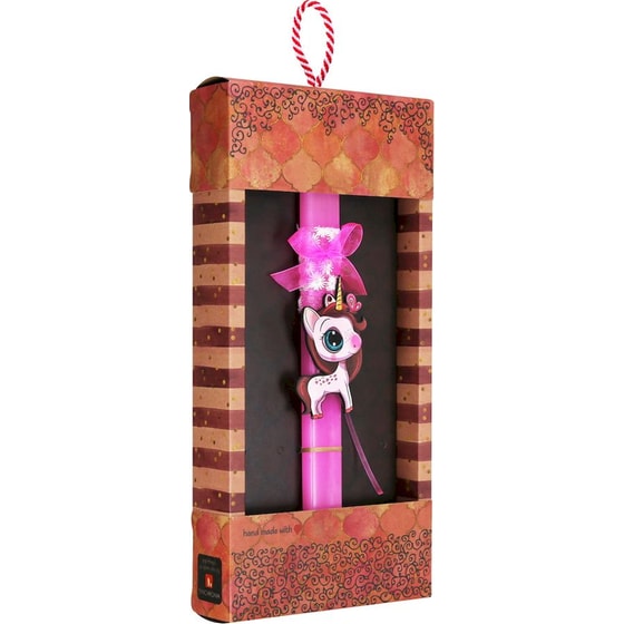 Λαμπάδα Synchronia - Μονόκερος με Πεταλούδα image 1