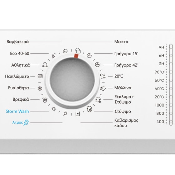 OMNYS TD-HP09A 9 kg με Αντλία Θερμότητας Λευκό Στεγνωτήριο Ρούχων image 4