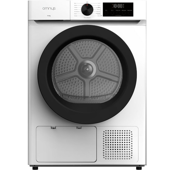 OMNYS TD-HP09A 9 kg με Αντλία Θερμότητας Λευκό Στεγνωτήριο Ρούχων image 0