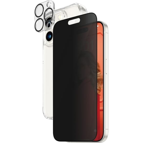 Θήκη & Προστασία Οθόνης / Καμερών Apple iPhone 15 Pro - PanzerGlass Privacy Bundle Hardcase with D30 - Διάφανο image 0