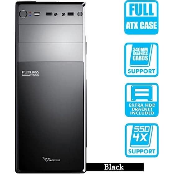 Κουτί Desktop Alcatroz With PSU 450W Futura Black N1000 image 0