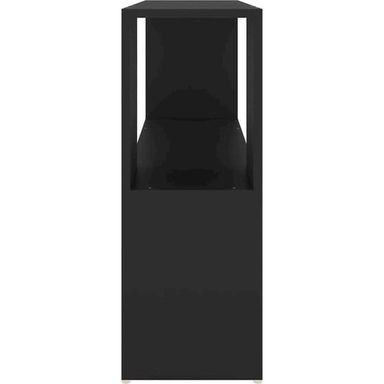 VidaXL Βιβλιοθήκη από Επεξεργασμένο Ξύλο 100x24x63 cm - Μαύρη image 4