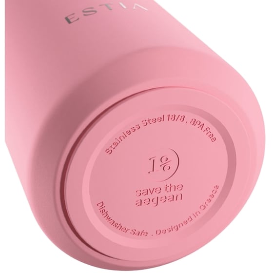 Μπουκάλι Θερμός Estia Lens Save The Aegean Rose με Καλαμάκι 360 ml image 3