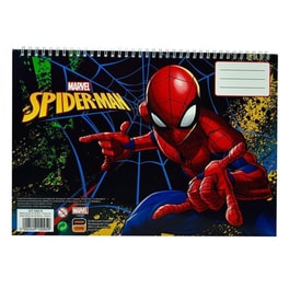Μπλοκ Ζωγραφικής GIM Και Αυτοκόλλητα Spiderman Α4 40 Φύλλων