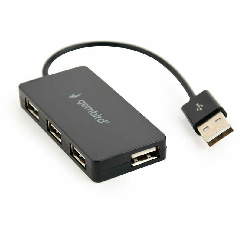 HUB USB 2.0 CABLEXPERT 4PORTS BLACK