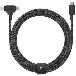 Καλώδιο Φόρτισης Native Union Belt Cable Duo (USB-C σε USB-C & Lightning) 1.5m - Cosmos