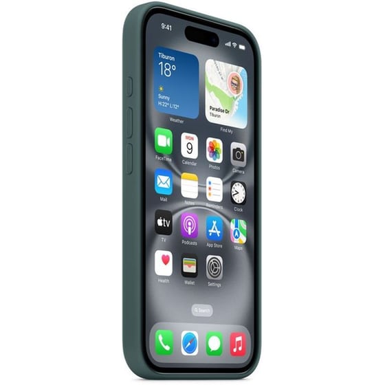 Θήκη Apple iPhone 16 - Silicone Case with MagSafe - Lake Green image 5