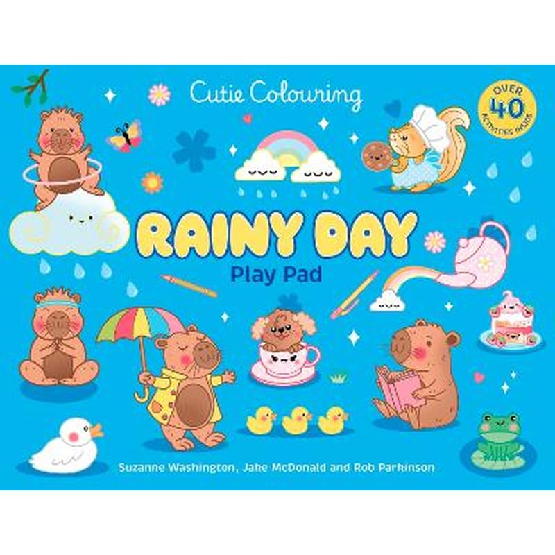Rainy Day Cuties Play Pad: Peel-Off Paper Fun