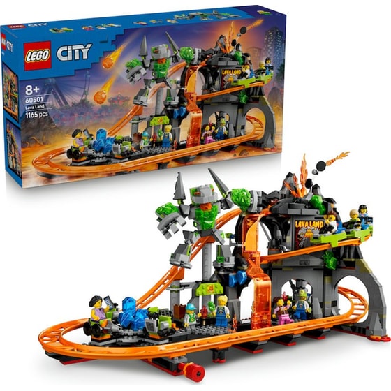 LEGO® City Λούνα Παρκ Lava Land με Ρόλερ Κόστερ (60501) image 6
