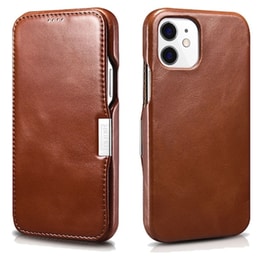 Θήκη Apple iPhone 12/iPhone 12 Pro - Icarer Side-open Vintage Series - Brown