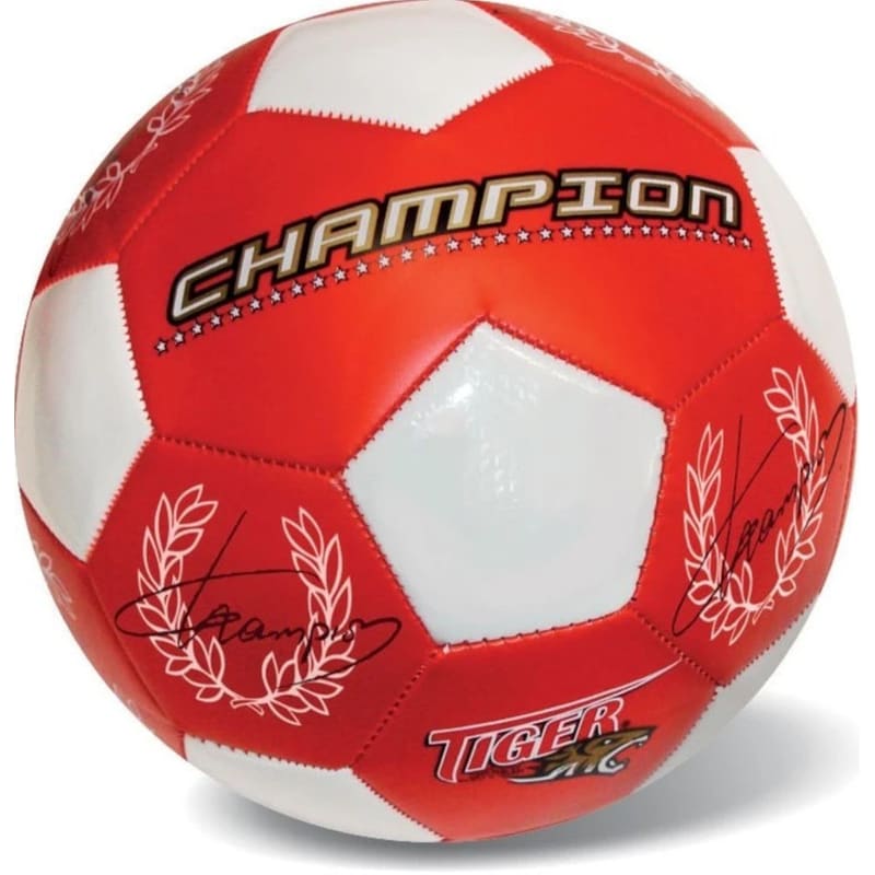 STAR TOYS Μπάλα Ποδοσφαίρου Tiger Star Champion Red 35/703 Size 5 Δερμάτινη