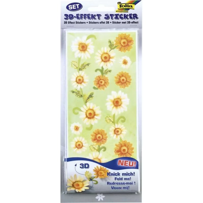 FOLIA Σετ Αυτοκόλλητα 3d Effect, 6 Φύλλα 10x23 Εκ, All Year Round