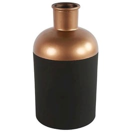 Διακοσμητικό Βάζο Decostar 793757 Μεταλλικό Φ17x31 cm - Μαύρο/Μπρονζέ