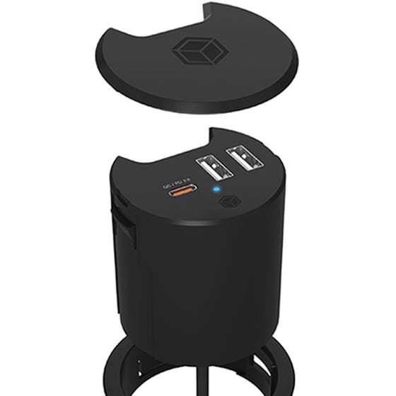 Icy Box IB-HUB1407 USB Hub 3-Port USB 3.2 Gen 1 συμβατό με USB-A και USB-C image 1