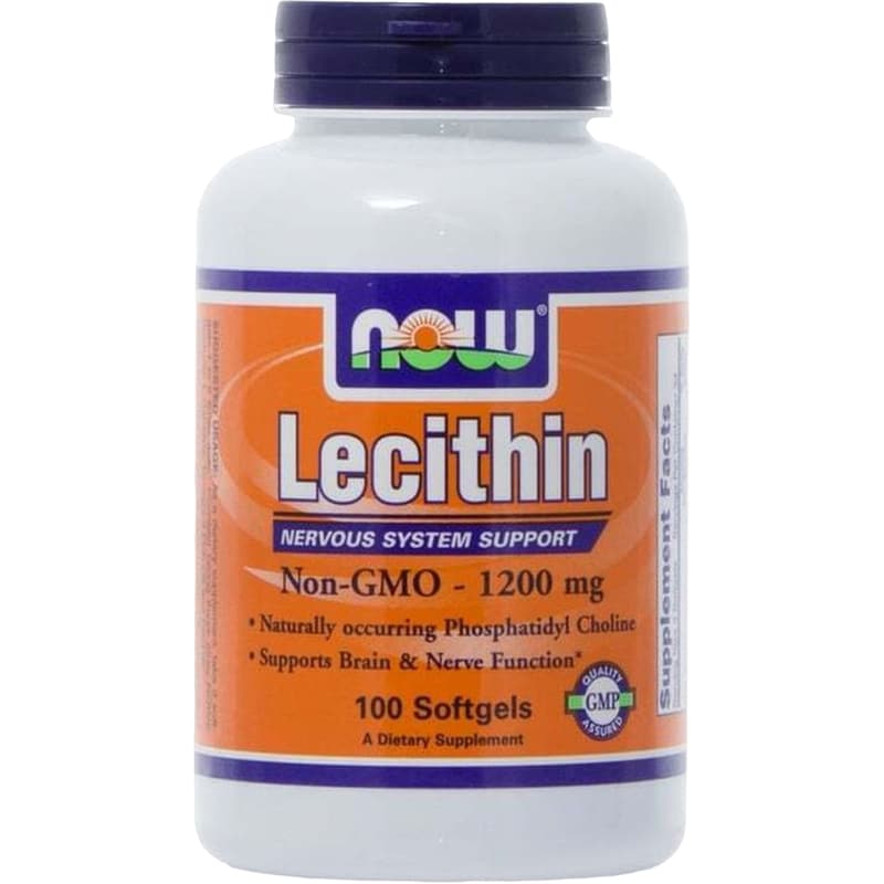 Λιποδιαλύτης Now Lecithin 1200mg - 100 κάψουλες