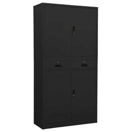 Ντουλάπα Γραφείου Vidaxl Ατσάλινη 90x40x180cm - Ανθρακί