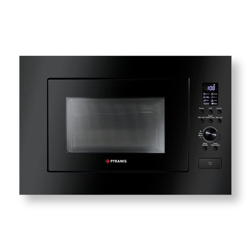 PYRAMIS PYRAMIS 30 34011401 BL με Grill 23 Lt Μαύρο Εντιχοιζόμενος Φούρνος Μικροκυμάτων