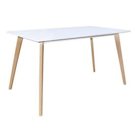 Τραπεζι Woodwell από Mdf 140x80x75 cm - Λευκό