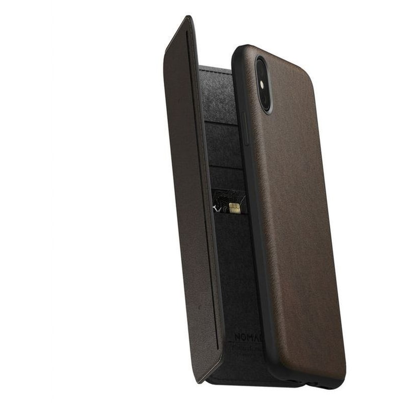 Θήκη Apple iPhone XS Max - Nomad Silicone Effect Logo Collection - Rustic Brown