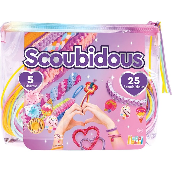 HappiHobbi Scoubidous Τσαντάκι με 25 Scoubidous & Αξεσουάρ - Τυχαία Επιλογή image 1