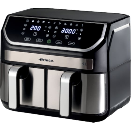 ARIETE Dual 4625 με Διπλό Αποσπώμενο Κάδο 2100 W 9 L Ασημί Φριτέζα Αέρος image 2