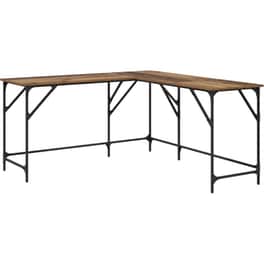 Γραφείο VidaXL από Επεξεργασμένο Ξύλο 149x149x75 cm - Παλιό Ξύλο