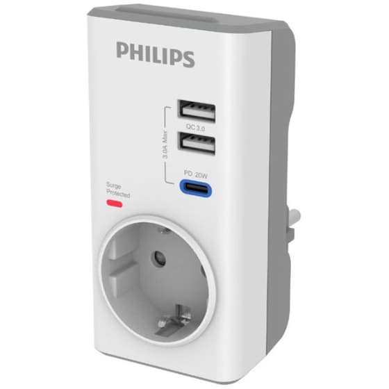Μονόπριζο ασφαλείας Philips CHP8010W - Λευκό image 0