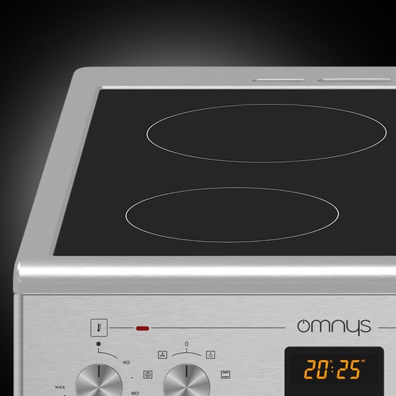 OMNYS EC6809DPIN 80 Lt Inox Ηλεκτρική Κουζίνα Κεραμική image 4