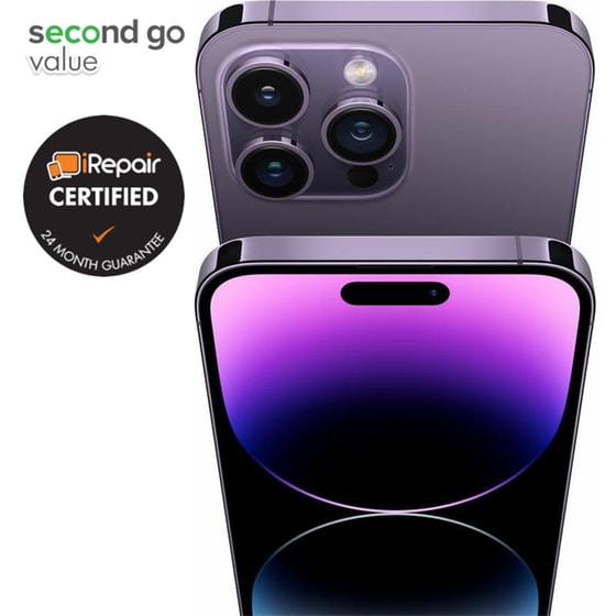 Μεταχειρισμένο Apple iPhone 14 Pro Max 128GB Deep Purple second go value Certified by iRepair image 6